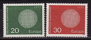 ФРГ, 1970, Европа, 2 марки